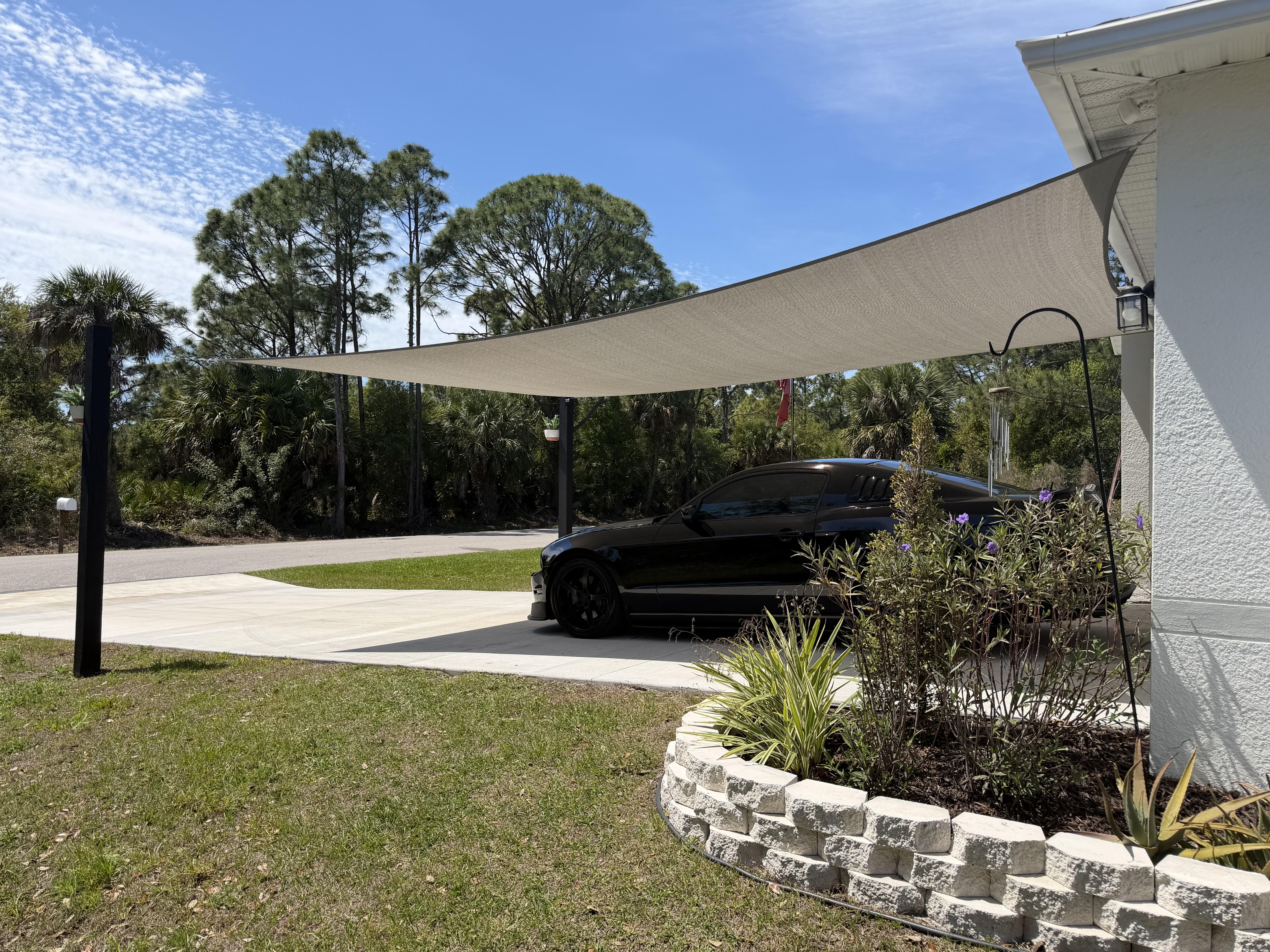 Side angle shade system