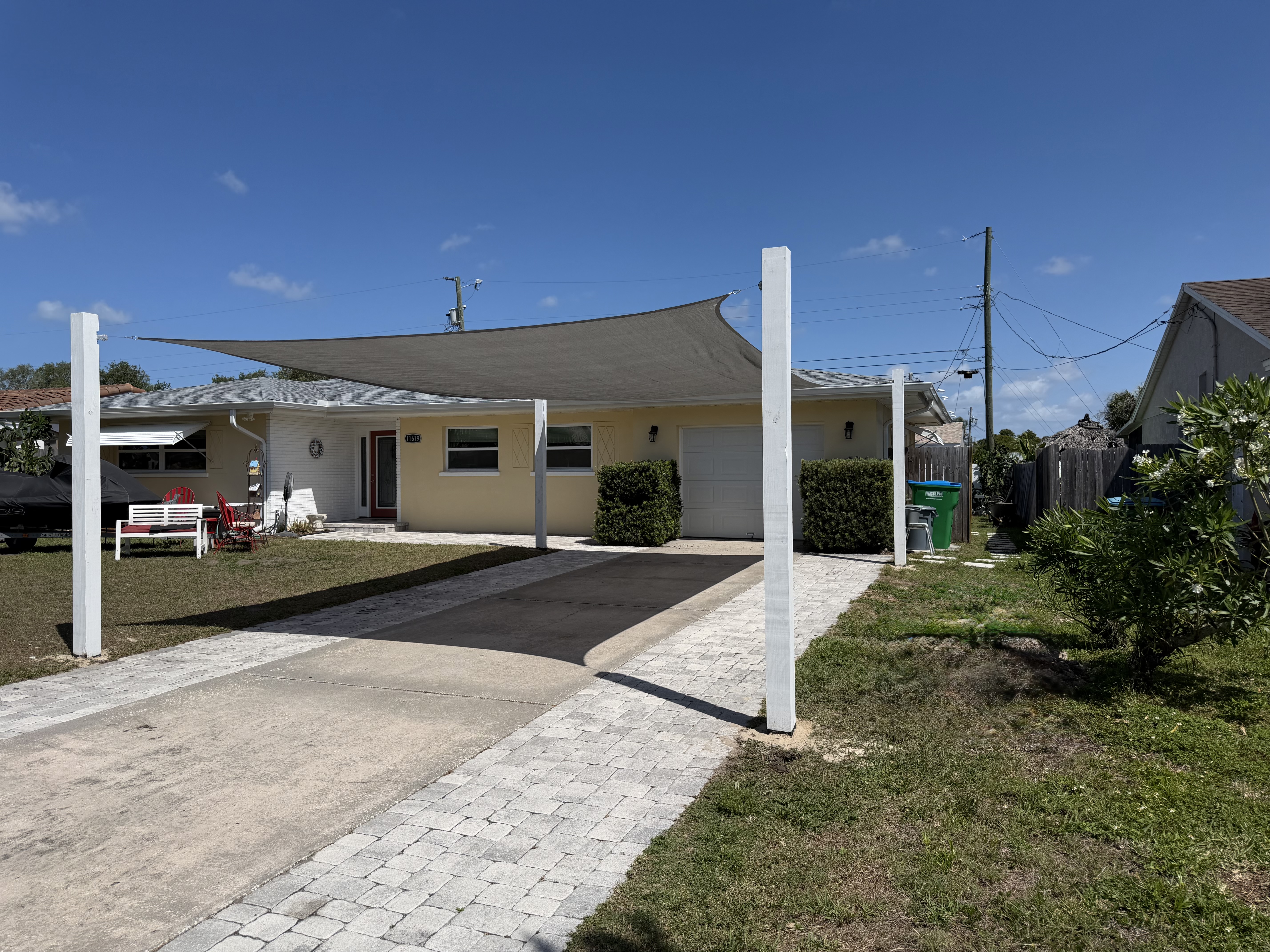 Large driveway shade project